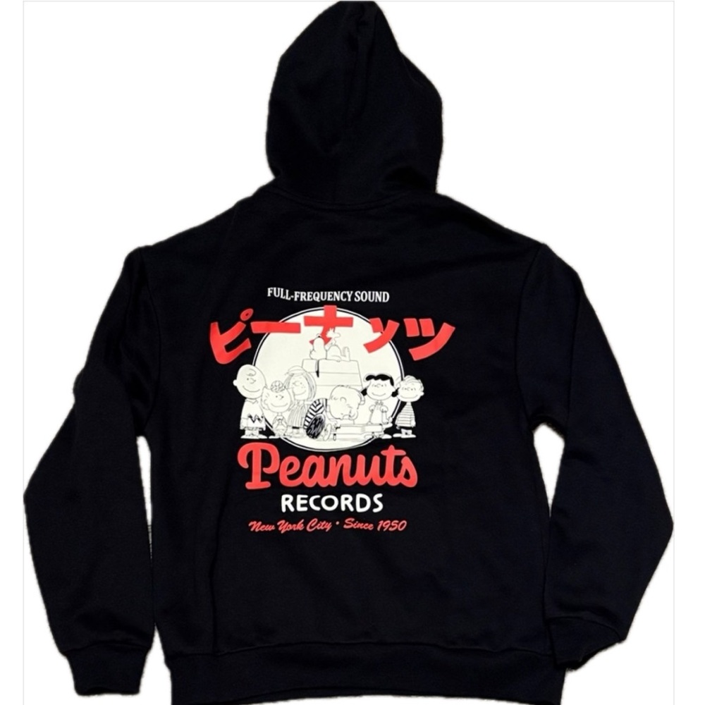 PEANUTS Limited Edition Black Hoodie Sweatshirt Mens Size  Small